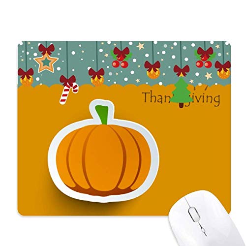 Tapis de souris citrouille Thanksgiving tapis bureau caoutchouc motif automne