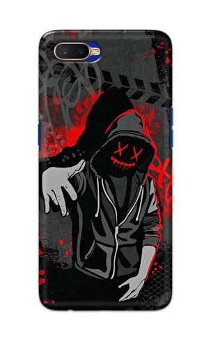 Image of Printed Hard Back Cover for Oppo K1 Back Cover (Hoodie Rapper) -190724(EA)