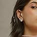 BXDA Gold Bow Pearl Stud Earrings for Women, Dainty Hypoallergenic CZ Ribbon Wedding Bridal Bridesmaid Earring Christmas Holiday Fashion Outfit Accessories Jewelry Gift.
