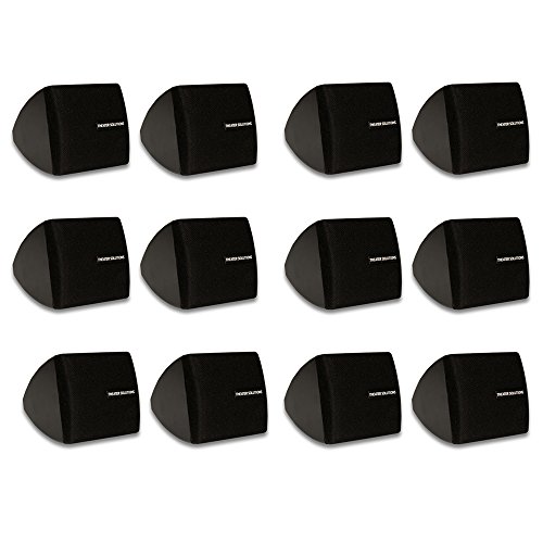 Theater Solutions TS30B Mountable Indoor Speakers Black Bookshelf 6 Pair Pack