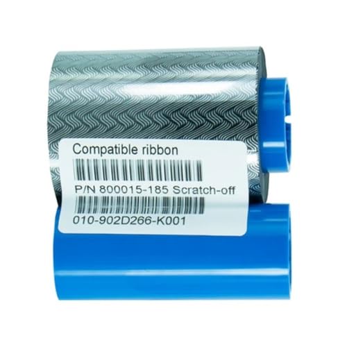 Cinta de Tarjeta 800015-185 de resina opaca scratch-off Zebra P330i P430 P520