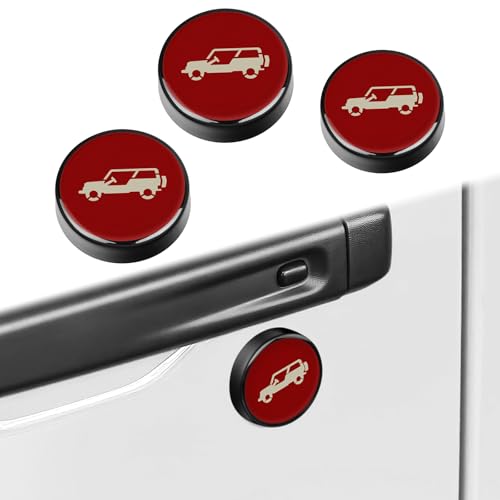 smnuxwm 3PCS Strong Magnetic Keyhole Covers for Jeep Wrangler JL JLU 2018-2025 & Gladiator JT...