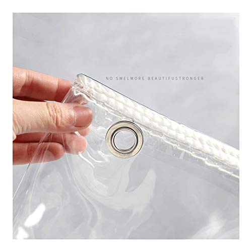Claro Poli Lonas for Trabajo Pesado a Prueba de Agua, Multi Propósito Transparentes Lonas Esquinas reforzadas Bordes Reforzados con Ojales for Acampar/Caseta de Perro/Techo/pabellón/Camiones T