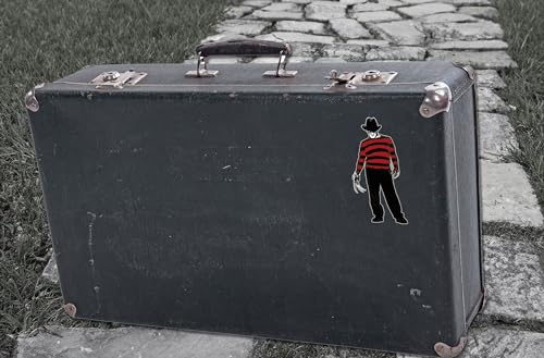 Image of Elektroplate Freddy Krueger Dynamic Car Decal Set of 2 | Officially Licensed Nightmare on Elm Street, Weatherproof Automotive Grade Vinyl Sticker for Water Bottle, Laptop & More
