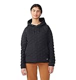 Mountain Hardwear Women's StretchDown Light Pullover Hoody, Black, Medium