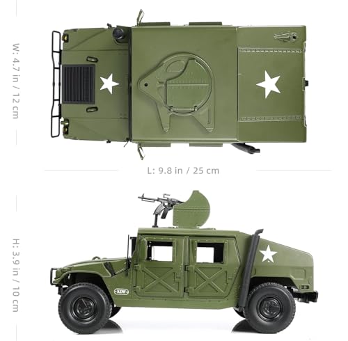 Image of Magicwand 1:18 Scale Die-Cast Hummmer Battlefield with Openable Doors & Working Steering【Pack of 1】
