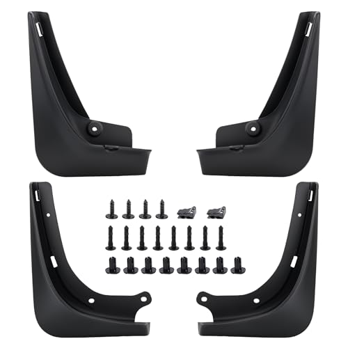 Mud Flaps Mud Splash Guard for 2016 2017 2018 2019 2020 2021 2022 2023 Tesla Model 3 No Drilling Required (Set of 4)