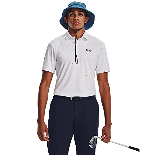 Polo Under Armour homme blanc et rose S idéal pour le golf