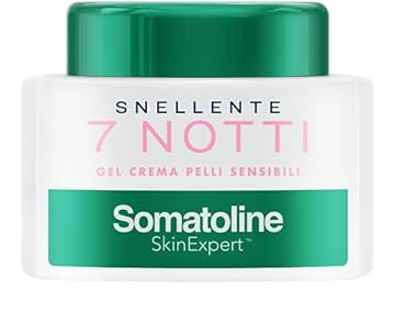 Somatoline SkinExpert, 7 Notti Gel Crema Pelli Sensibili, Trattamento Corpo Anticellulite, Ultra Intensivo, con Estratto di Betulla, 400ml