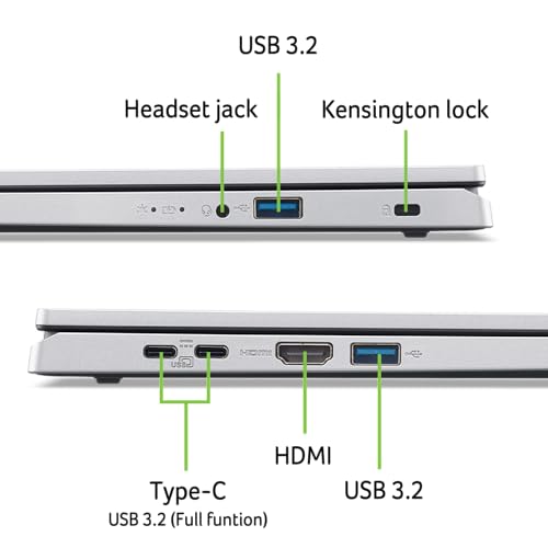 acer Aspire Go 15 AI Ready Laptop | visualización IPS FHD de 15.6 Pulgadas (1920 x 1080) | AMD Ryzen 3 7320U | Gráficos AMD Radeon 610M | 8GB LPDDR5 | SSD PCIe Gen4 de 256GB | Wi-Fi 6 | Windows 11 acer Aspire Go 15 AI Ready Laptop | visualización IPS FHD de 15.6 Pulgadas (1920 x 1080) | AMD Ryzen 3 7320U | Gráficos AMD Radeon 610M | 8GB LPDDR5 | SSD PCIe Gen4 de 256GB | Wi-Fi 6 | Windows 11