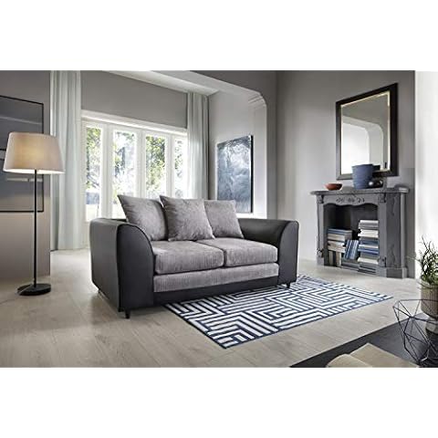 Abakus Direct Byron 2 Seater Black and Charcoal Cover