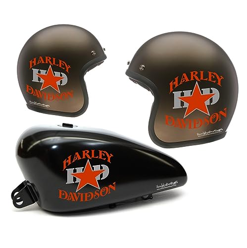 Stickers Moto Harley Davidson Star Slim Adhésifs Résistants pour Casque