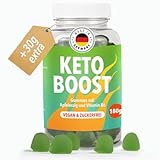 KETO Boost Gummies | Keto Gummibärchen zum abnehmen | Zuckerfrei + Vegan | Made in Germany | Mit Chrom, Vitamin B6 und B12 | Keto Fruchtgummis 60 Stück (1er Pack) - Frauen/Männer