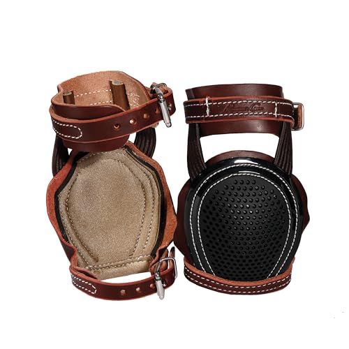 Professional's Choice Leather Skid Boots | Durable, Ripstop Pro Mesh Cup | Burgundy Latigo Leather