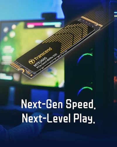 Image of Transcend 4TB Gen5 SSD with Heatsink, Up to 14,500MB /s, Storage Expansion for PS5 Consoles, Compatible with Desktops /Laptops, M.2 2280 PCIe 5.0 NVMe Gen5x4 Internal Solid State Hard Drive, 3D TLC NAND | Storage Expansion for PS5 /PC /Laptop, Tailored for Gamer /Video Editor /High-End Creator /AI Developer, PCIe 5 NVMe, 3D TLC NAND