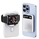 Power Bank Carregador Portátil Turbo Até 22.5W Universal por Indução Magnético 10.000mAh Carregamento rápido Compatível com MagSafe Compatível Com Iphone Samsung - 1 Saída USB- C - 1 Saída USB