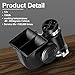 Tallew 2 Pack Air Horn for Truck 12v 150 dB Electric Loud Train Horn for Car with Relay Harness for Vehicles Motorcycle Boat(Black)