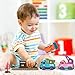 Lipneaed Train Set for Toddlers, Magnetic Train Toys for Toddlers 3+, 4pcs Trucks Toy Train for Boys and Girls, Birthday Christmas Toy Gifts for 3 4 5 6 7 8 Years Old