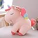 JMHomeDecor Precioso Ángel Unicornio De Peluche De Juguete Suave Unicornio Peluche Muñeca Unicornio Juguetes De Peluche para Niños Y Niñas Regalo De Cumpleaños-55Cm_Pink
