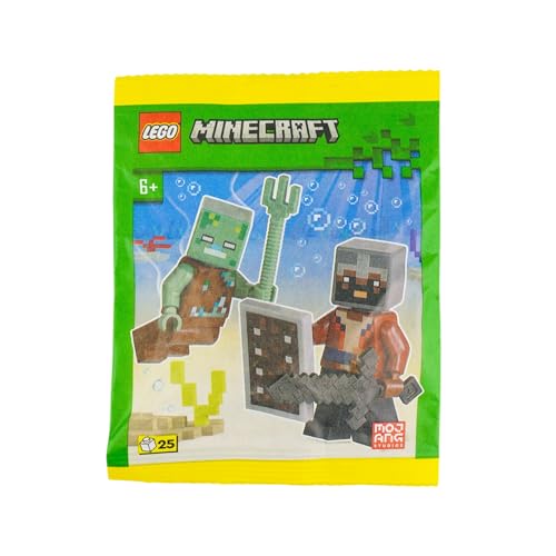 Image of LEGO Minecraft Mini Set: Hero with Drowned Minifigure