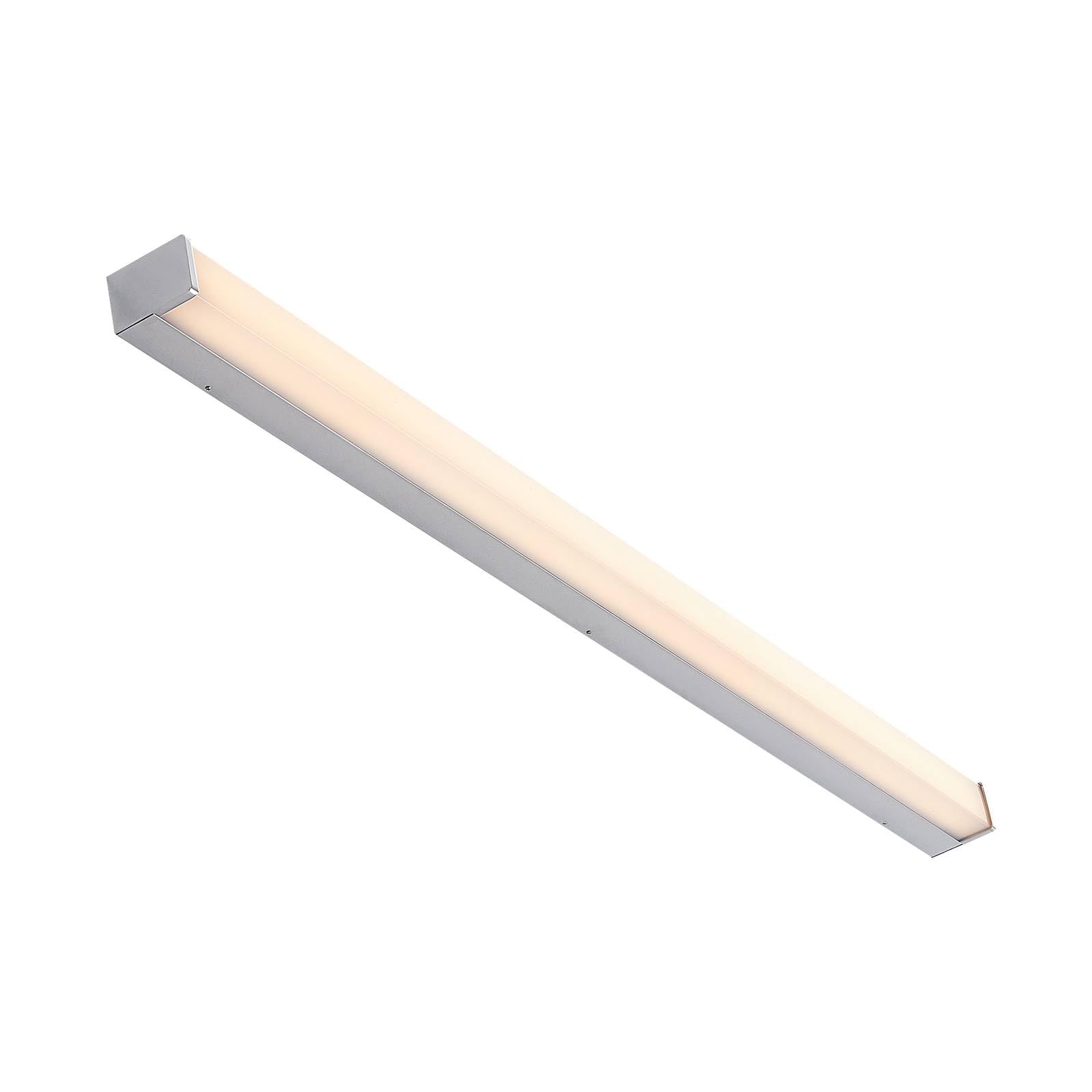 Lindby LED Wandleuchte, Wandlampe Bad Klea (spritzwassergeschützt (Modern) in Chrom aus Aluminium (1 flammig) - Wandleuchten Spiegelleuchte Badezimmer Wandbeleuchtung Badezimmerleuchte