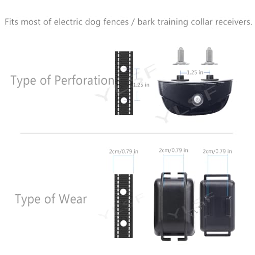 EIN hundehalsband mit Zwei Loch in einem elektrozaun, an dem Man gewöhnt ist, braucht einen um einen Halsband durch elektronische Ringe zu ersetzen, die mit Fast Allen Marken verbunden sind