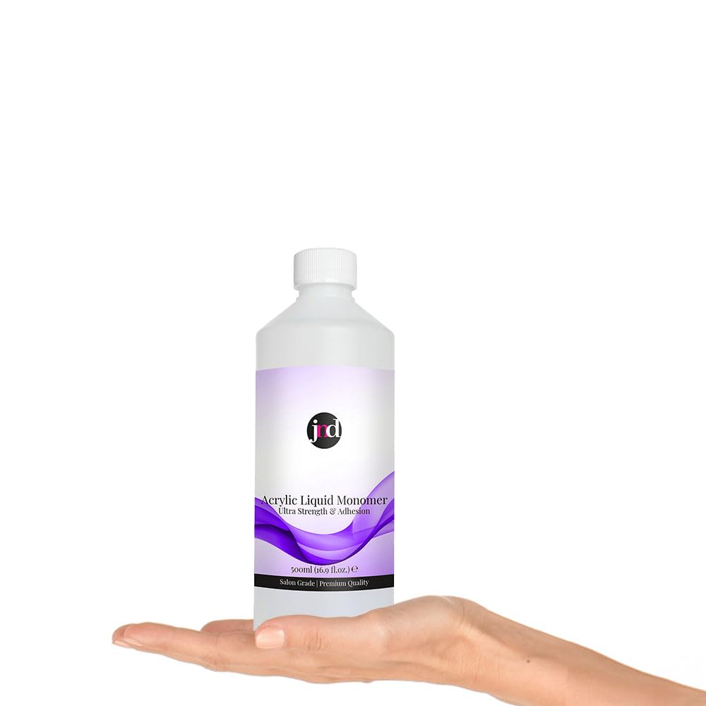 JND - Acrilico liquido monomero professionale, per nail art (500 ml, trasparente)