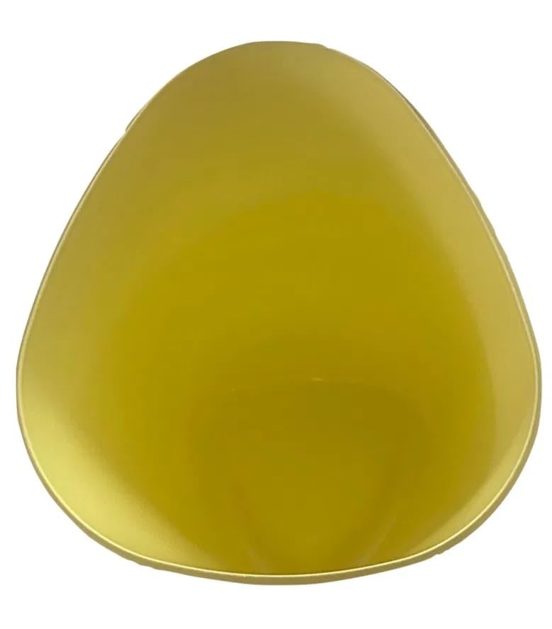 Wiadro do lodów z polerowanego akrylu, żółte, podstawa eliptyczna Joseph Perrier, wysokość 250 mm, pojemność 2 butelki