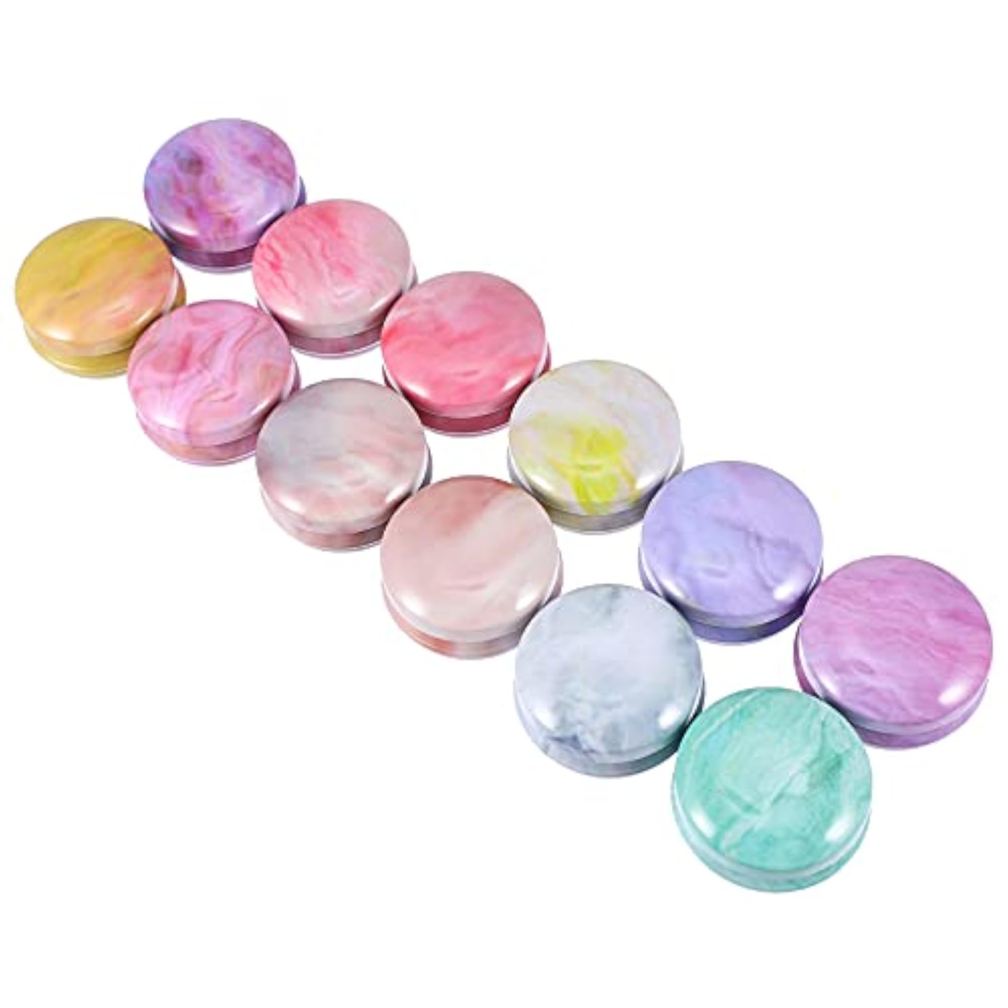DIY Candle Tin Round Vintage Container, 12Pcs