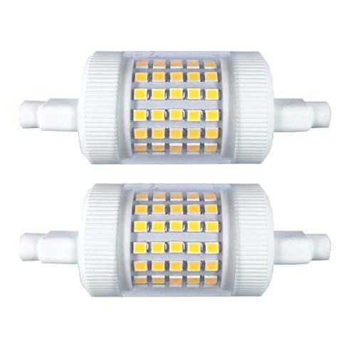 QLEE Lampadina A LED R7s Dimmerabile Da 12W 78mm Di Luce Diurna 150W Equivalente A Luce Alogena 3.1 'T3 R7s A Doppia Estremità Luce Di Inondazione Lettura Lavorando Lampada Da Terra 2PCS