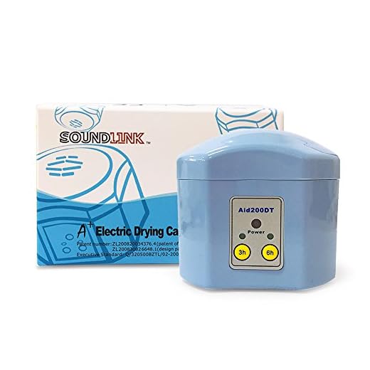 SOUNDLINK 3/6 Hour Timer Hearing Aids Dryer Dehumidifier Drying Box Case Drybox Protect Hearing Aids