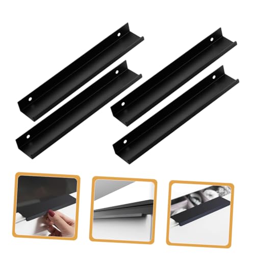 Tiroir tire-doigts pour armoires Mipcase noir et or mat