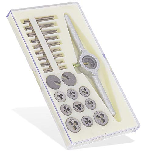 Exclusive Discount 70% Price  Durable Mini Taps And Die Set - High Carbon Steel, Hand Threading Automotive Metric Tools for Rethreading Fasteners and Professional Craftsman, 30 Pieces - By Rampro