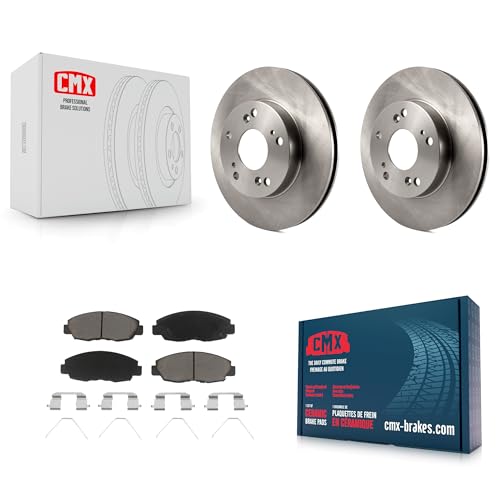 CMX Front Disc Brake Rotors And Ceramic Pads Kit Replacement For Honda Civic K8C-100638 by CMX - Used condition - CA$72.26
