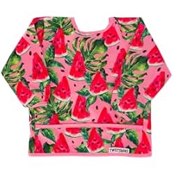 Twistshake Baberos TWISTSHAKE 78512 Babero Con Mangas Impermeable Bebé, A Partir De 6 Meses, color Watermelon, Talla única