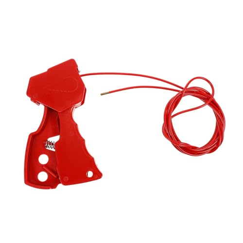 Ciieeo Adjustable Nylon Coated Cable Lock for Equipment Safety Steel Cable Lockout for Industrial Use Versatile Lockout for Valves and Equipment