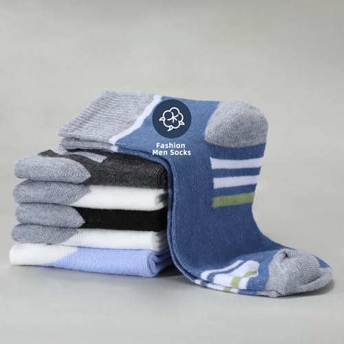 Men's Athletic Crew Mid-Calf Running Breathable Outdoor Sports Long Ankle Socks for Basketball4