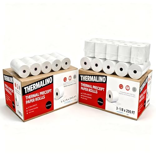 Papier thermique Clover et Square Terminal 70 mm en lot de 40 recharges pour reçu de caisse