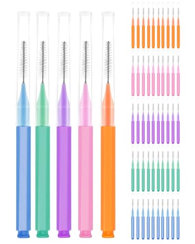 TPZORJX 50 Stück Interdentalbürsten,Interdentalreiniger Wiederverwendbar mit Etui zur Reinigung enger Zahnzwischenraumbürsten Biegsamer,Werkzeuge Zahnreinigung für Kinder,Männer,Frauen(5 Farben) TPZORJX 50 Stück Interdentalbürsten,Interdentalreiniger Wiederverwendbar mit Etui zur Reinigung enger Zahnzwischenraumbürsten Biegsamer,Werkzeuge Zahnreinigung für Kinder,Männer,Frauen(5 Farben)
