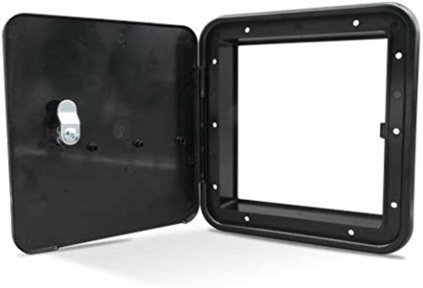 Thetford|B&B Molders RV Replacement Parts and Accessories RV Camper Recreational Multi-Purpose/Fuel Gas Hatch Without Back Black PN 94308