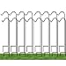 4 Pack Shepherd Hook 48 Inch 2/5 Inch Thick Heavy Duty Rust Resistant Garden Outdoor Hanging Plants Basket Hanger Pathway Light Solar Lantern Mason Jar Wind Chimes Wedding Black