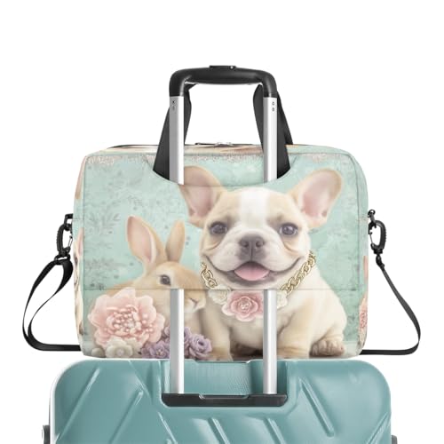 Bolso para portátil 15.6-16 pulgadas con diseño de perro y conejo miniatura 7