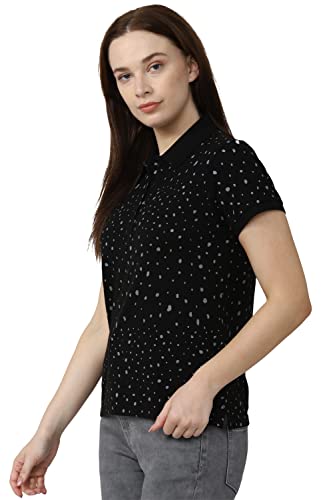 Image of Van Heusen Women's Cotton Regular Fit Polo T-Shirt
