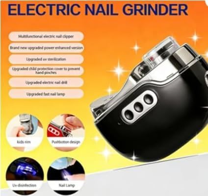 4 in 1 Baby Nail Trimmer Electric Toenail Clippers for Seniors Nail Clippers Toenail Clippers Electric Nail File Fingernail Clipper Nail Cutter Nail Clipper(Red)
