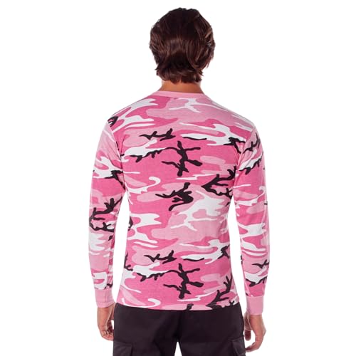 Image of Rothco Long Sleeve Camo T-Shirt | Rugged Camouflage Crew Neck T Shirt, Comfortable Casual Tee for Men & Women