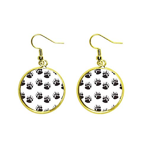 Pendientes de garra de perro dorados el regalo ideal para amantes de animales