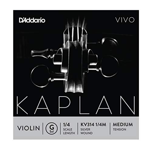 D�Addario Kaplan Vivo Violin G String, 1/4 Scale, Medium Tension, KV314 1/4M