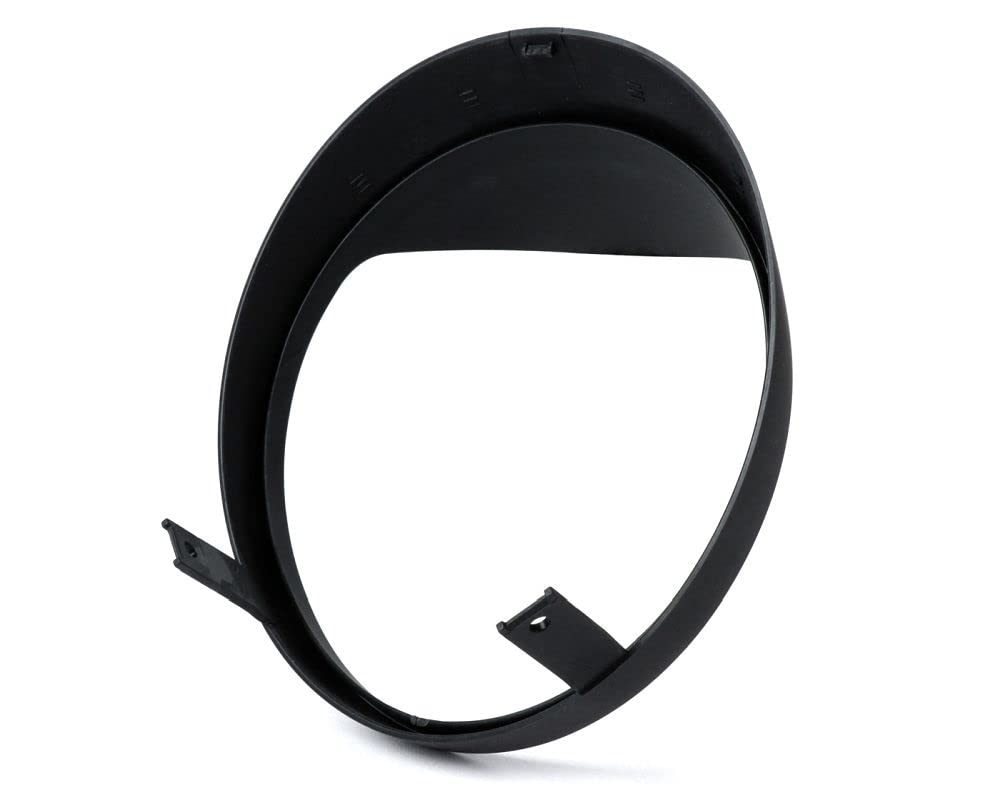 MOTO NOSTRA Scheinwerferzierring mit Schirm schwarz matt kompatibel für Vespa GTS 300 HPE, GTS 125 IGET ab Bj. 2019