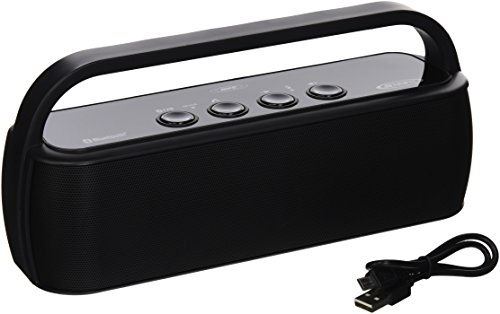 JENSEN SMPS-627-BK Bluetooth Portable Wireless Stereo Speaker, Black