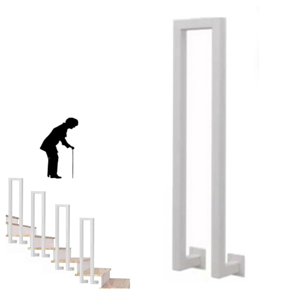 Rambarde en fer en U antidérapante de 45 cm pour sécuriser un escalier
